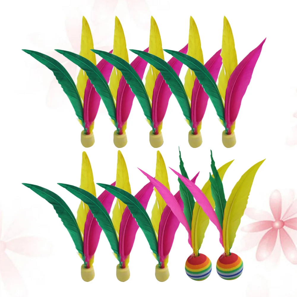 10 PCS Board Badminton Three Feathers Balls Outdoor Shuttlecock for Beach Kids Children
10 PCS Board Badminton Three Feathers Balls Outdoor Shuttlecock for Beach Kids Children