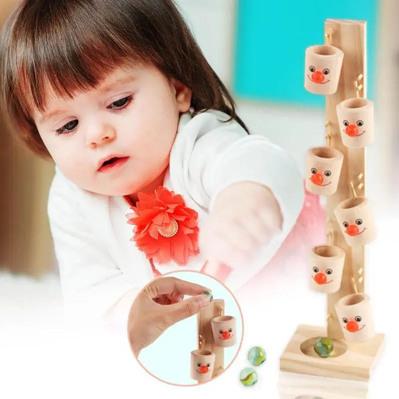 Baby Montessori Clown Pattern Wooden Blocks Tree Marble Ball Run Track Game Montessori Toys for Children Education Birthday Gift 
Baby Montessori Clown Pattern Wooden Blocks Tree Marble Ball Run Track Game Montessori Toys for Children Education Birthday Gift