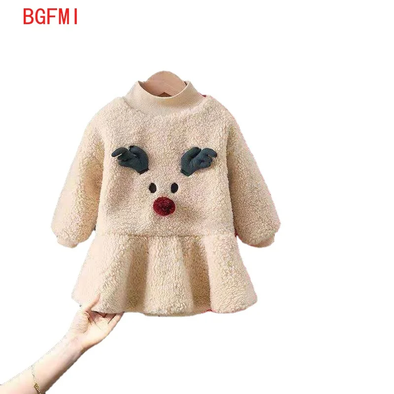 Newborn Girl Christmas Elk Dress Warm Fleece Infant Toddler Baby Thick Dress Outfit Winter 3D Catoon New Year Party 0-7Y
Newborn Girl Christmas Elk Dress Warm Fleece Infant Toddler Baby Thick Dress Outfit Winter 3D Catoon New Year Party 0-7Y
