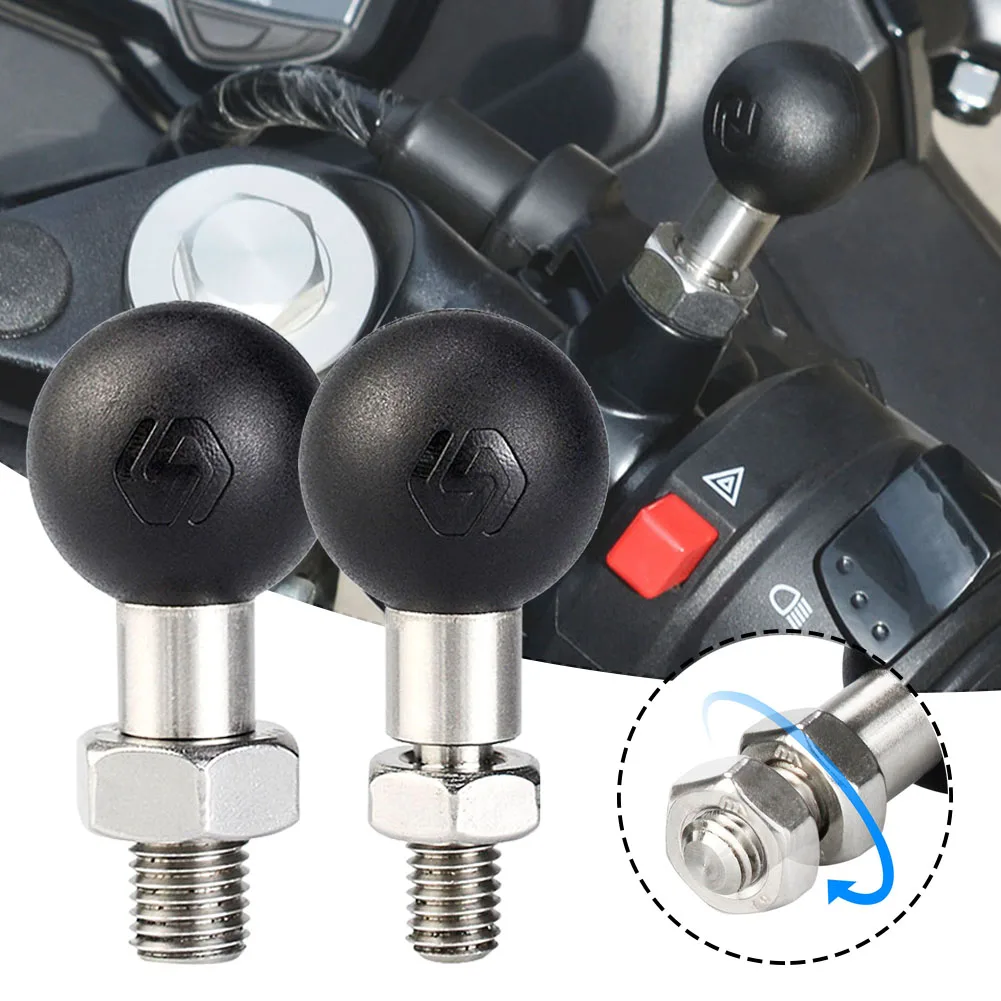 Motorcycle Handlebar Rail Mount M8 M10 Ball Mount Base Adapter 25mm Ball Head Screw On Mount for Action Camera Phone Holder
Motorcycle Handlebar Rail Mount M8 M10 Ball Mount Base Adapter 25mm Ball Head Screw On Mount for Action Camera Phone Holder