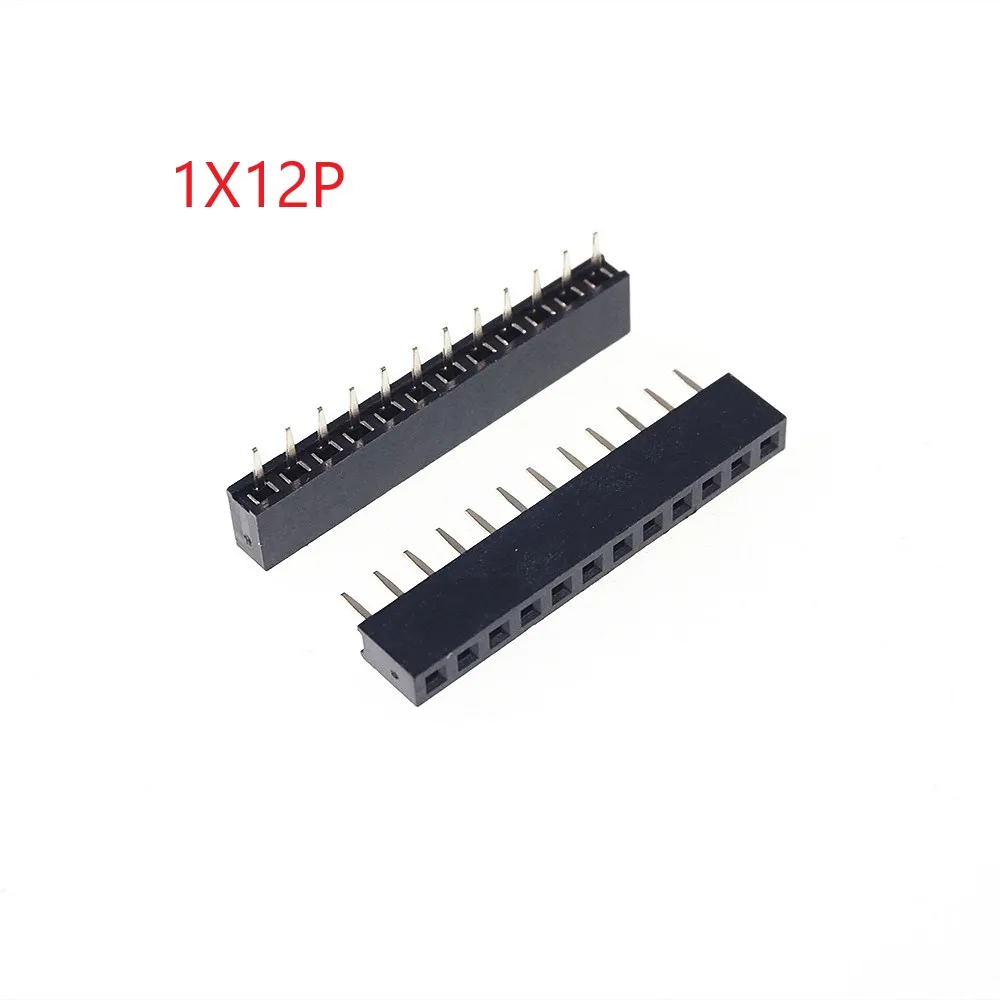 100pcs 1x12 P 12 Pin 2.0 mm PCB Female Header Pin Headers Single row Straight Through Hole Insulator height 4.30mm Rohs Reach
100pcs 1x12 P 12 Pin 2.0 mm PCB Female Header Pin Headers Single row Straight Through Hole Insulator height 4.30mm Rohs Reach