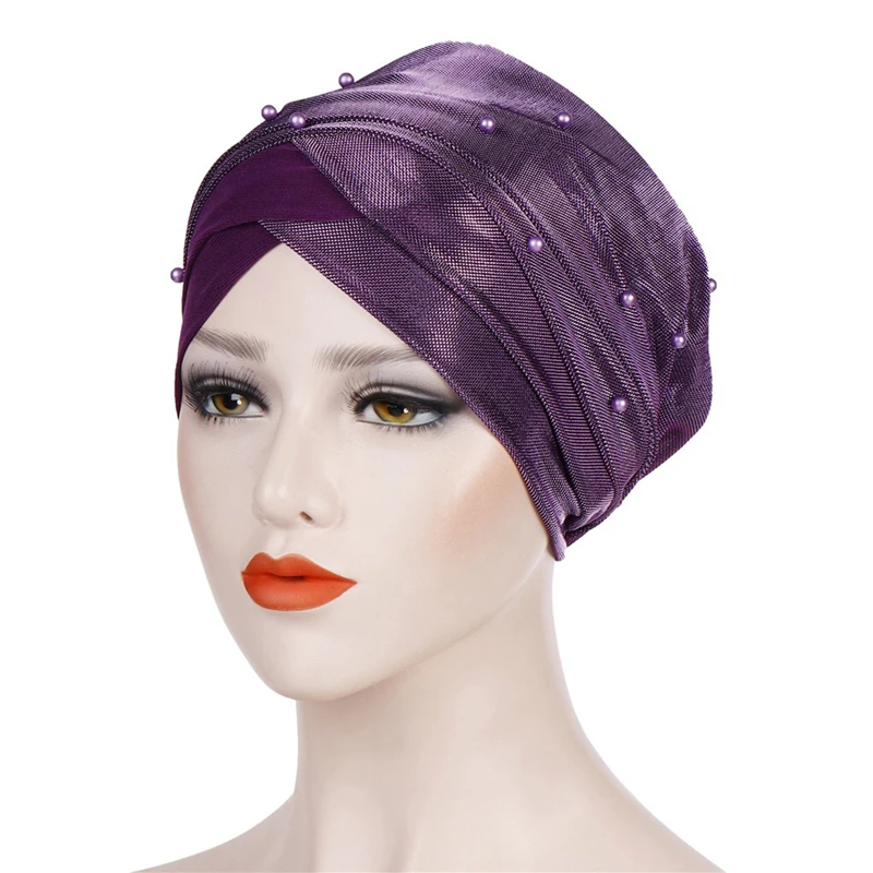 Muslim Women Hijab Hat Cap Mesh Pearl Turban Headscarf Wrap Head Cover Cap Winter Indian Bonnet Hat Turbante Mujer Solid Color
Muslim Women Hijab Hat Cap Mesh Pearl Turban Headscarf Wrap Head Cover Cap Winter Indian Bonnet Hat Turbante Mujer Solid Color