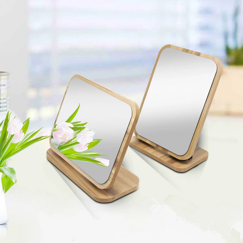 High Quality Square Fold Woodiness Mirror NEW 1pcs Wooden Desk Type Cosmetic Makeup Mirrors Mirror For Cosmetic Bedroom Bathroom 
High Quality Square Fold Woodiness Mirror NEW 1pcs Wooden Desk Type Cosmetic Makeup Mirrors Mirror For Cosmetic Bedroom Bathroom