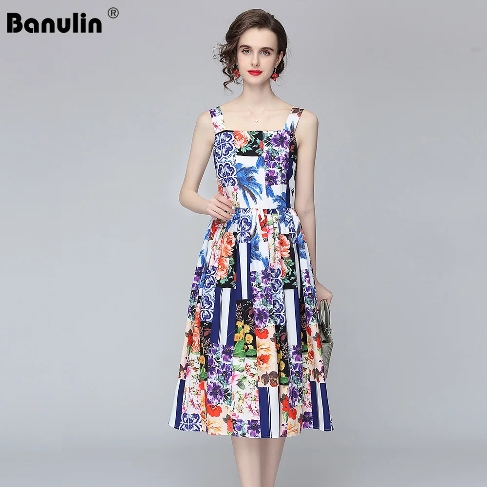 2021 Summer Runway Designer Bohemian Dress Women's Spaghetti Strap Casual Floral Print Backless Holiday Elegant Party Midi Dress
2021 Summer Runway Designer Bohemian Dress Women's Spaghetti Strap Casual Floral Print Backless Holiday Elegant Party Midi Dress
