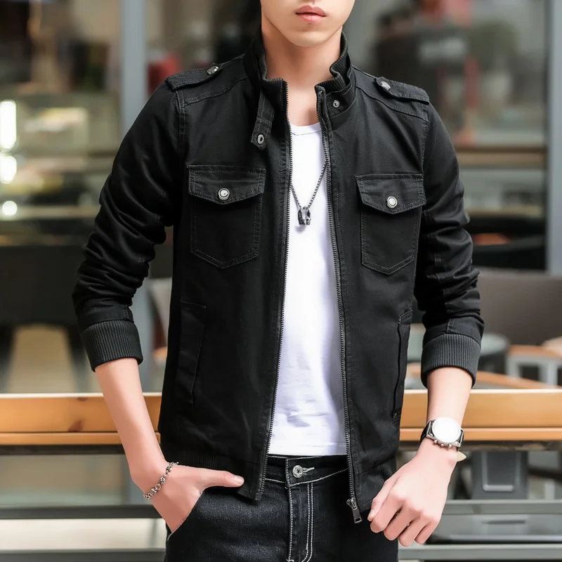 Men's coat spring and Autumn New Korean fashion casual wash coat winter Plush work jacket men's
Men's coat spring and Autumn New Korean fashion casual wash coat winter Plush work jacket men's