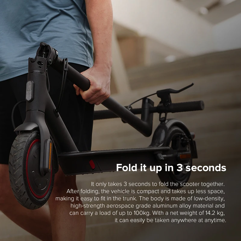 Xiaomi Mi Electric Scooter Pro 2 Original Lightweight Mijia Foldable Skateboard Max Speed 25km/h Distance ABS 12800mah
Xiaomi Mi Electric Scooter Pro 2 Original Lightweight Mijia Foldable Skateboard Max Speed 25km/h Distance ABS 12800mah