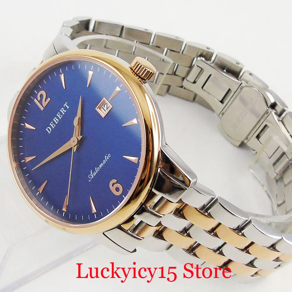 Classic 41mm Blue Dial Sapphire Glass Rose Gold Round Case Automatic Movement Men Wristwatch
Classic 41mm Blue Dial Sapphire Glass Rose Gold Round Case Automatic Movement Men Wristwatch