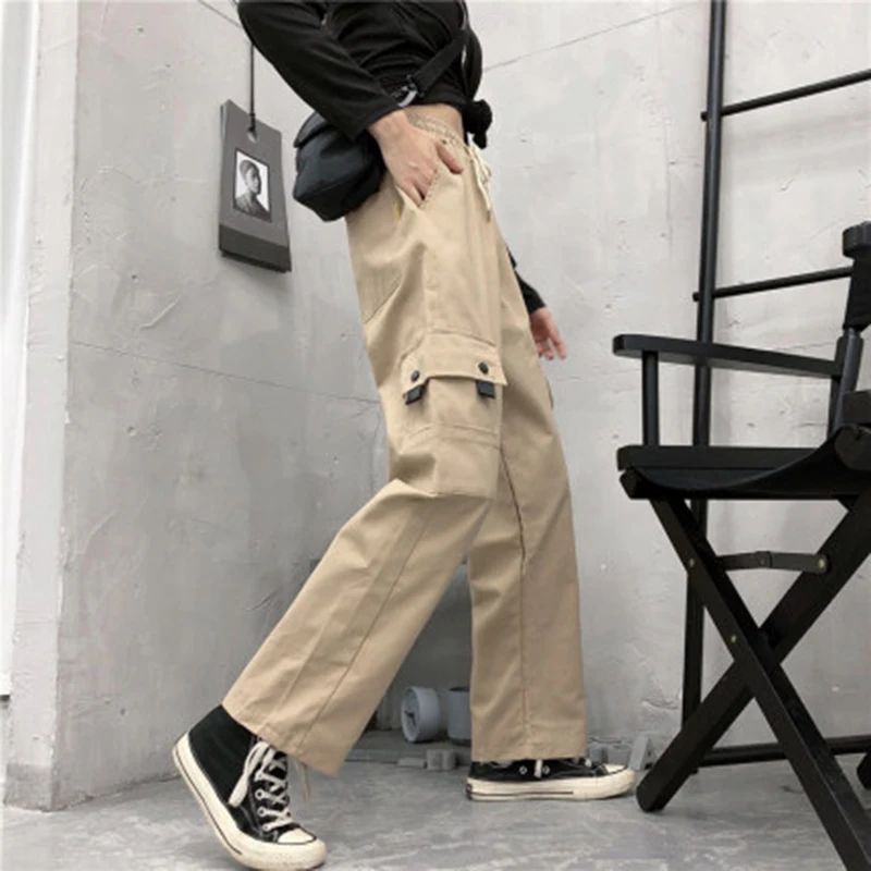 Autumn 2019 Fashion Women Cargo Pants High Waist Straight wide leg Pants Female Hip Hop Solid Loose Spring Streetwear Women
Autumn 2019 Fashion Women Cargo Pants High Waist Straight wide leg Pants Female Hip Hop Solid Loose Spring Streetwear Women