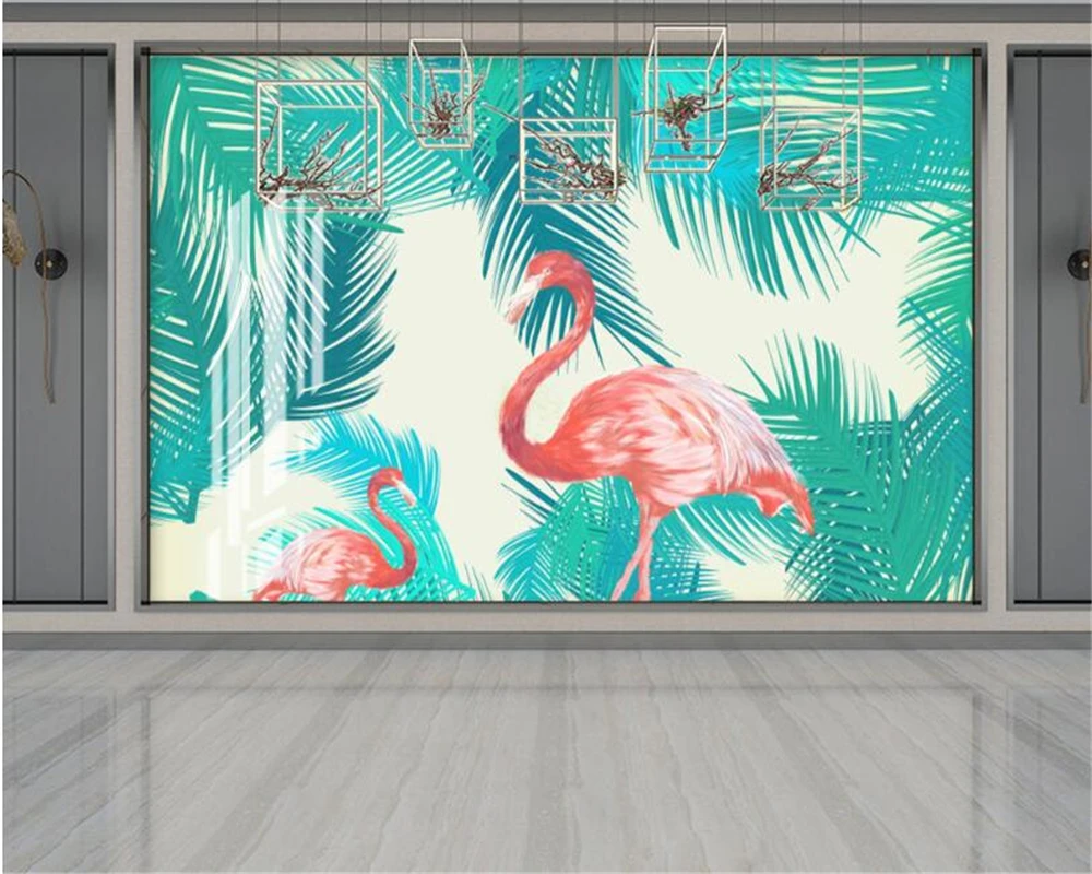 Custom wallpaper photo flamingo rainforest plants home decoration living room bedroom mural TV background wall 3d wallpaper
Custom wallpaper photo flamingo rainforest plants home decoration living room bedroom mural TV background wall 3d wallpaper