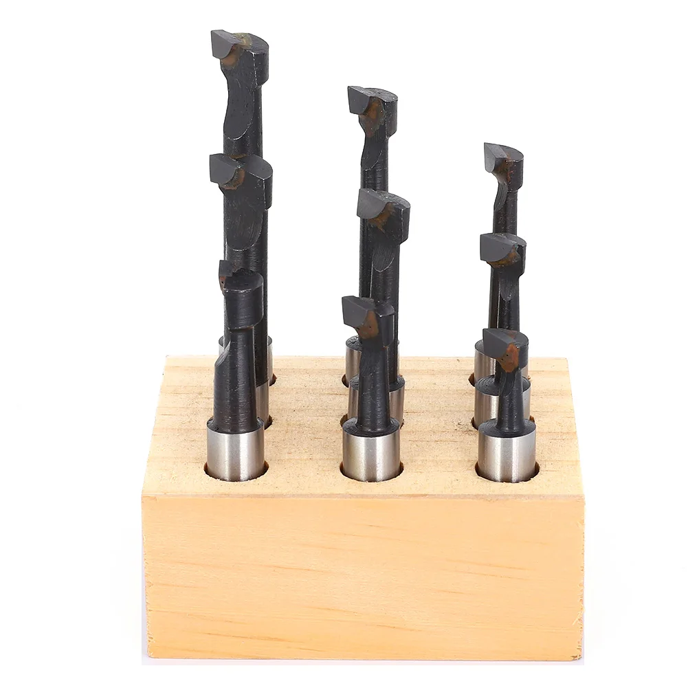 9 шт. F1 Тип Расточная Резцовая 3/8 дюйма CNC фрезерные инструменты Kit с высоким