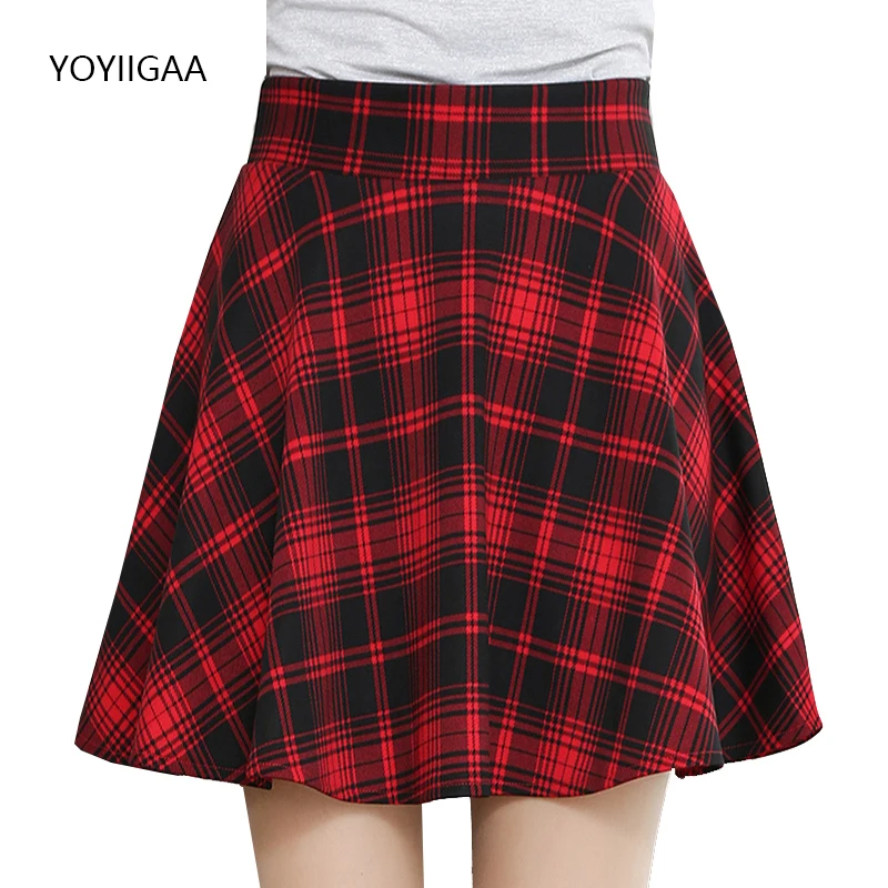 Kawaii Women Plaid Skirts Elastic High-waisted Woman Pleated Skirt Fashion Summer Female Mini Skirts Harajuku Lady Short Skirt
Kawaii Women Plaid Skirts Elastic High-waisted Woman Pleated Skirt Fashion Summer Female Mini Skirts Harajuku Lady Short Skirt