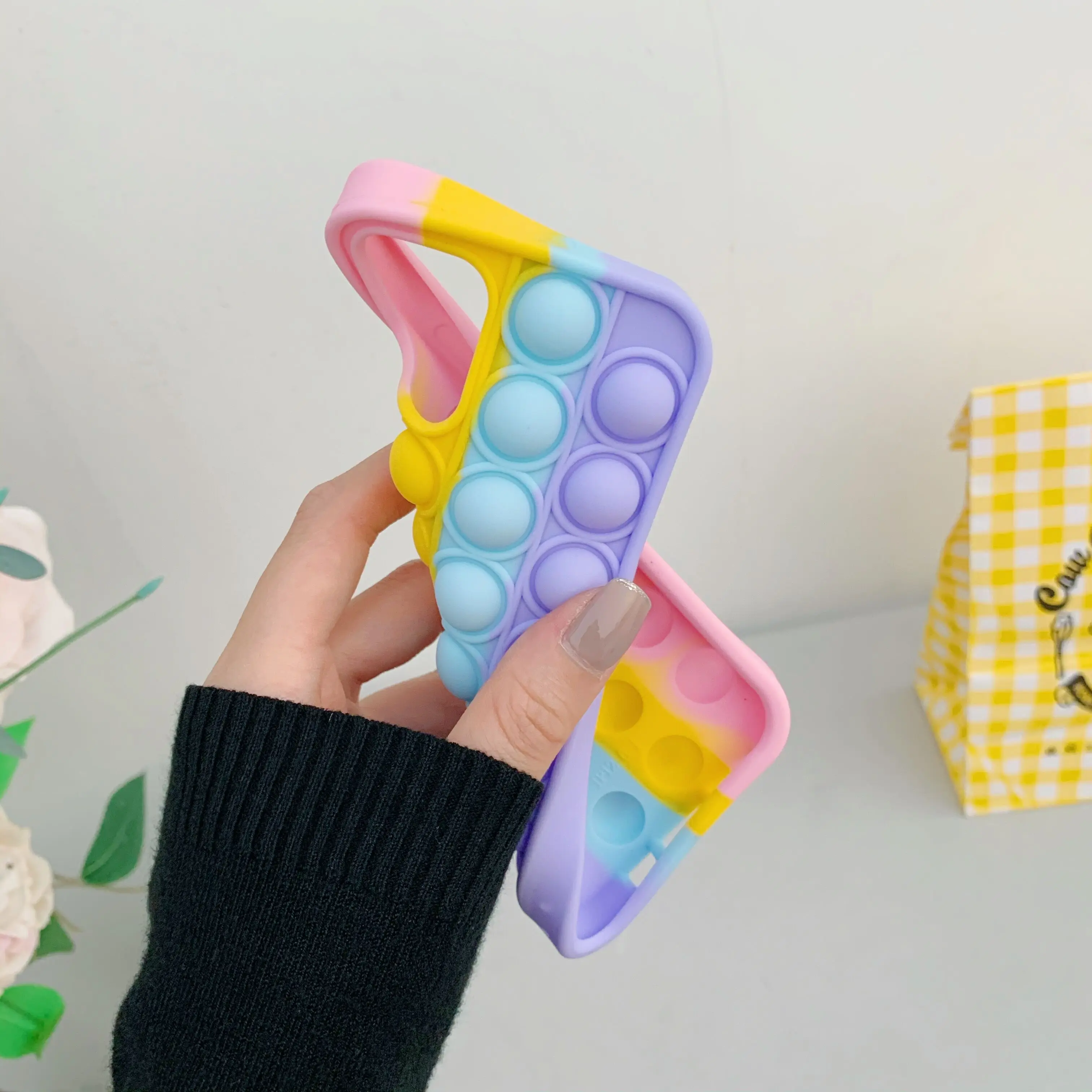 For Iphone 6 6s 7 8 Plus X XR XS Max11 12 Pro Max Cover Reliver Stress Pop Bubble Cover lovely Fashion Phone Case
For Iphone 6 6s 7 8 Plus X XR XS Max11 12 Pro Max Cover Reliver Stress Pop Bubble Cover lovely Fashion Phone Case