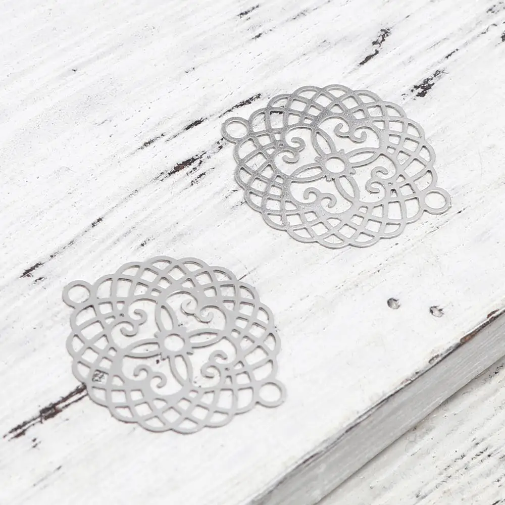 DoreenBeads Fashion Copper Filigree Stamping Connectors Round Silver Color Filigree Jewelry DIY Findings 23mm x 19mm, 20 PCs
DoreenBeads Fashion Copper Filigree Stamping Connectors Round Silver Color Filigree Jewelry DIY Findings 23mm x 19mm, 20 PCs