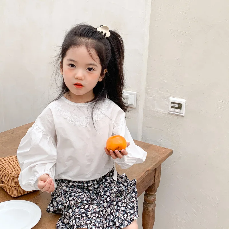 MILANCEL, новинка весны 2022, детская одежда, Топ с длинным рукавом и вышивкой для девочек, блузка с пышными рукавами 
MILANCEL, новинка весны 2022, детская одежда, Топ с длинным рукавом и вышивкой для девочек, блузка с пышными рукавами