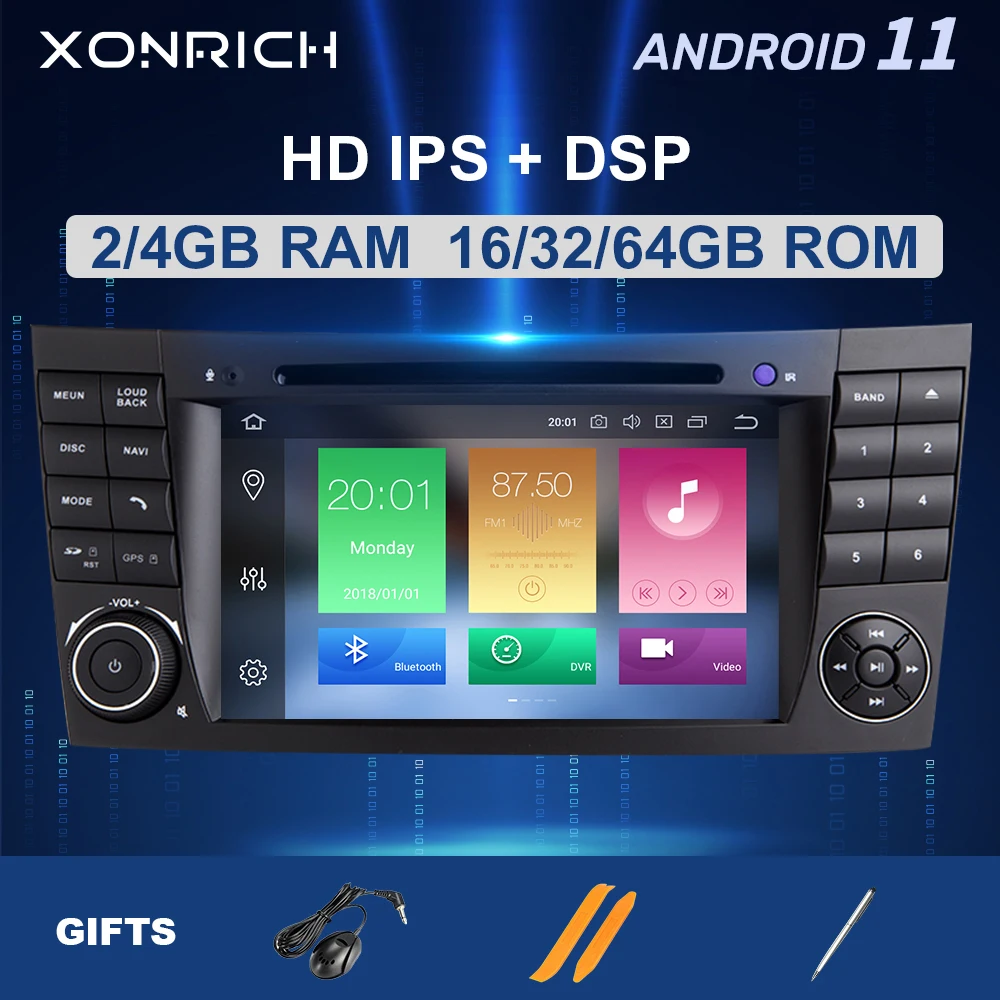 4G RAM Android 11 Car DVD Radio For Mercedes Benz E-class W211 E200 E220 E300 E350 E240 E270 E280 W219 Multimedia Navigation DSP
4G RAM Android 11 Car DVD Radio For Mercedes Benz E-class W211 E200 E220 E300 E350 E240 E270 E280 W219 Multimedia Navigation DSP