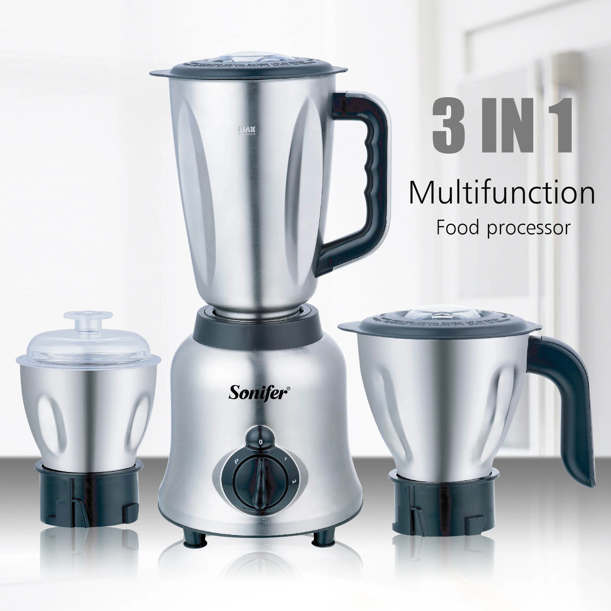 Stationary Vacuum Blender 3 in 1 Mixer Meat Grinder Juicer Kitchen Food Mixer Baby Food Maker Stainless Steel Grinder Sonifer
Stationary Vacuum Blender 3 in 1 Mixer Meat Grinder Juicer Kitchen Food Mixer Baby Food Maker Stainless Steel Grinder Sonifer