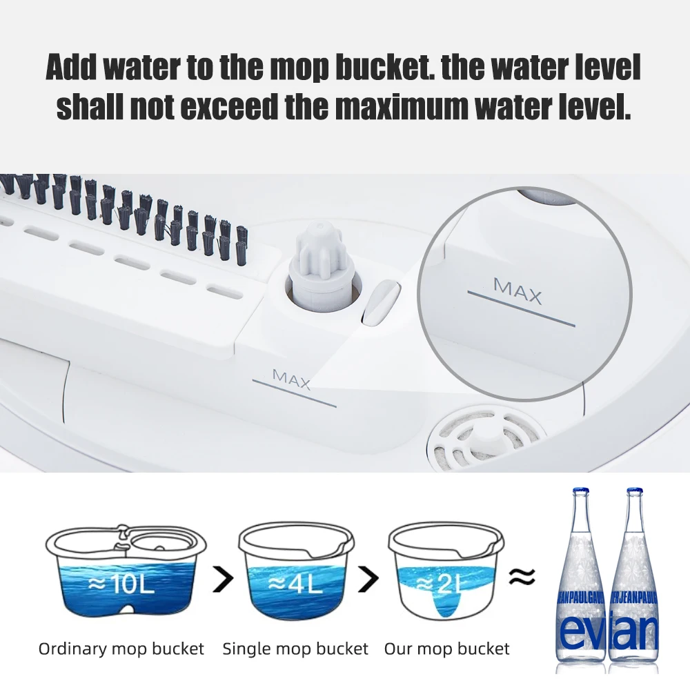 Magic Microfiber Mop With Round Bucket Adjustable Handle Household Sweeper Tile Cleaner Carton Flow System 360 Cleaning Tools
Magic Microfiber Mop With Round Bucket Adjustable Handle Household Sweeper Tile Cleaner Carton Flow System 360 Cleaning Tools