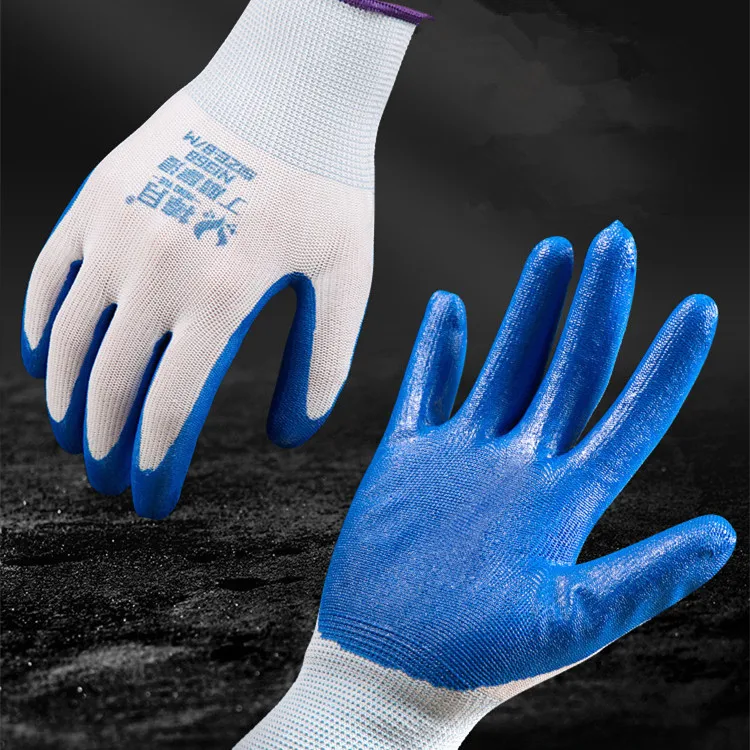 

1 пара маслостойкие рабочие перчатки защитные сверхпрочные износостойкие перчатки для работы на открытом воздухе с защитой от порезов высо...
