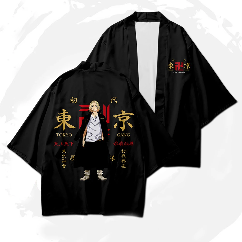 Anime TokyoRevengers Cosplay Costume T-shirt Hanagaki Takemichi Ken Ryuguji Haori T Shirt Summer Short-sleeve Tees Tops
Anime TokyoRevengers Cosplay Costume T-shirt Hanagaki Takemichi Ken Ryuguji Haori T Shirt Summer Short-sleeve Tees Tops
