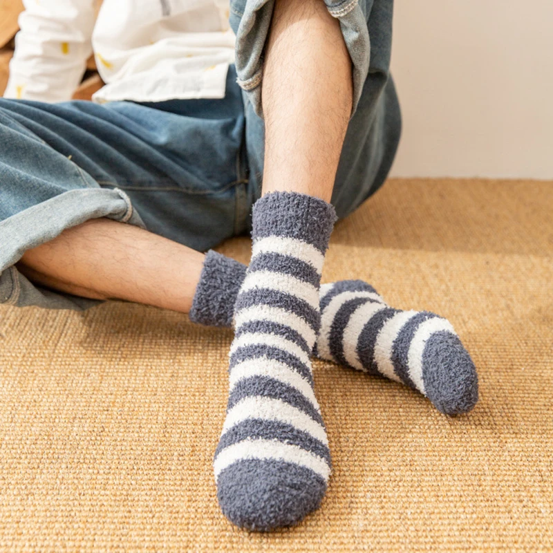 Anklet Thick Socks Coral sleep sock Thicken Socks Men Socks Striped Thicken Breathable Coral Socks Casual Sleep Socks Tube Socks
Anklet Thick Socks Coral sleep sock Thicken Socks Men Socks Striped Thicken Breathable Coral Socks Casual Sleep Socks Tube Socks
