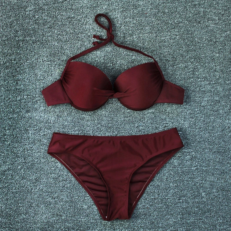 Push Up Sexy Bikini 2021 New Swimwear Women Solid Color Biquini Low Waist Bathing Suits Two Piece Set Swimsuit Summer Brazilian
Push Up Sexy Bikini 2021 New Swimwear Women Solid Color Biquini Low Waist Bathing Suits Two Piece Set Swimsuit Summer Brazilian