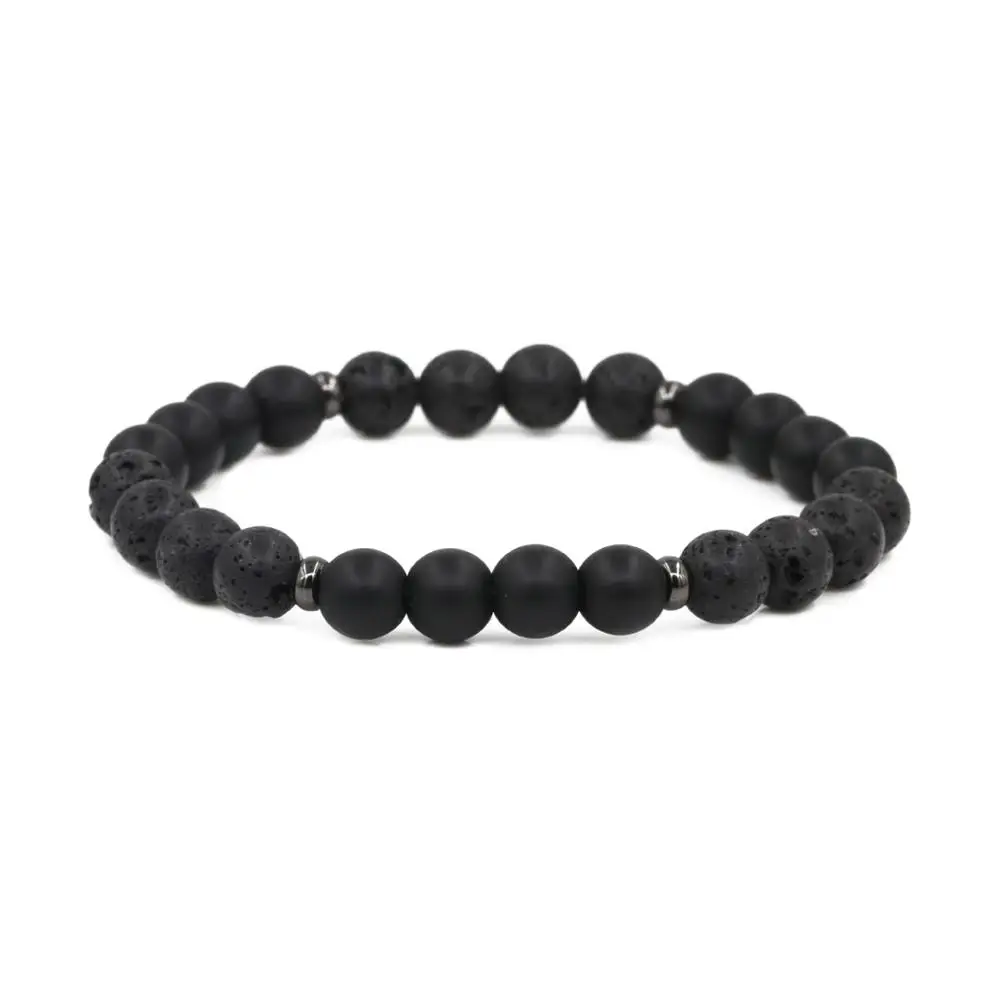 2021 Charm 8mm Black Natural Volcanic lava stone bead Bracelets Bangle pave CZ ball Bracelet for Men&Women fashion DIY Jewelry
2021 Charm 8mm Black Natural Volcanic lava stone bead Bracelets Bangle pave CZ ball Bracelet for Men&Women fashion DIY Jewelry