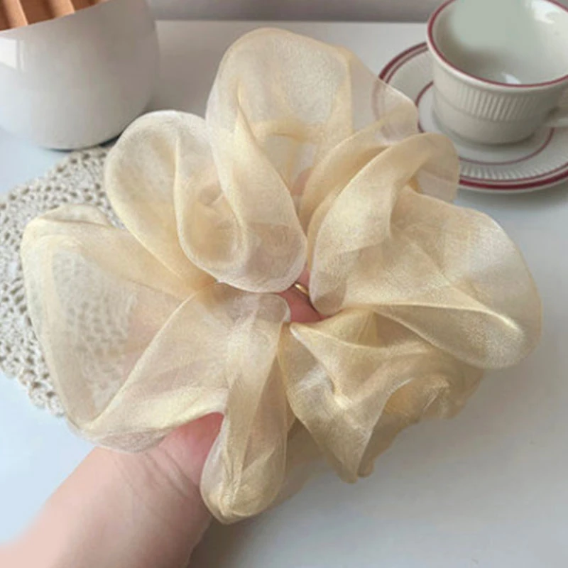 Summer Sweet Oversized Shiny Organza Hair Scrunchies For Women Girls Transparent Tulle Hair Rubber Bands Hair Accessories Korea
Summer Sweet Oversized Shiny Organza Hair Scrunchies For Women Girls Transparent Tulle Hair Rubber Bands Hair Accessories Korea