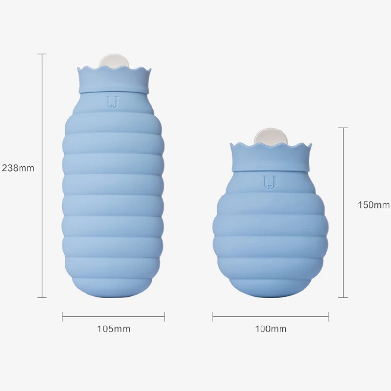 Youpin 313/620ml Hot Water Bag Microwave Heating Silicone Bottle Winter Heater With Knitted Cover For Women Lady Keep Warm
Youpin 313/620ml Hot Water Bag Microwave Heating Silicone Bottle Winter Heater With Knitted Cover For Women Lady Keep Warm