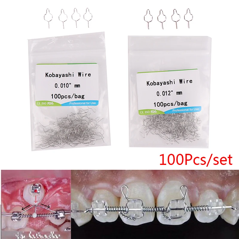 100pcs Dental Orthodontic Kobayashi Wire Arcwhire Orthodontic Metal Ligature Tie Orthodontic Bracket Wire
100pcs Dental Orthodontic Kobayashi Wire Arcwhire Orthodontic Metal Ligature Tie Orthodontic Bracket Wire