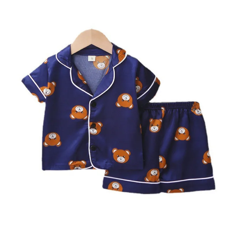 Toddler Casual Sleepwear New Girls Pajamas Summer Baby Boys Clothes Suit Children Fashion Shirt Shorts 2Pcs/Sets Kids Tracksuits
Toddler Casual Sleepwear New Girls Pajamas Summer Baby Boys Clothes Suit Children Fashion Shirt Shorts 2Pcs/Sets Kids Tracksuits