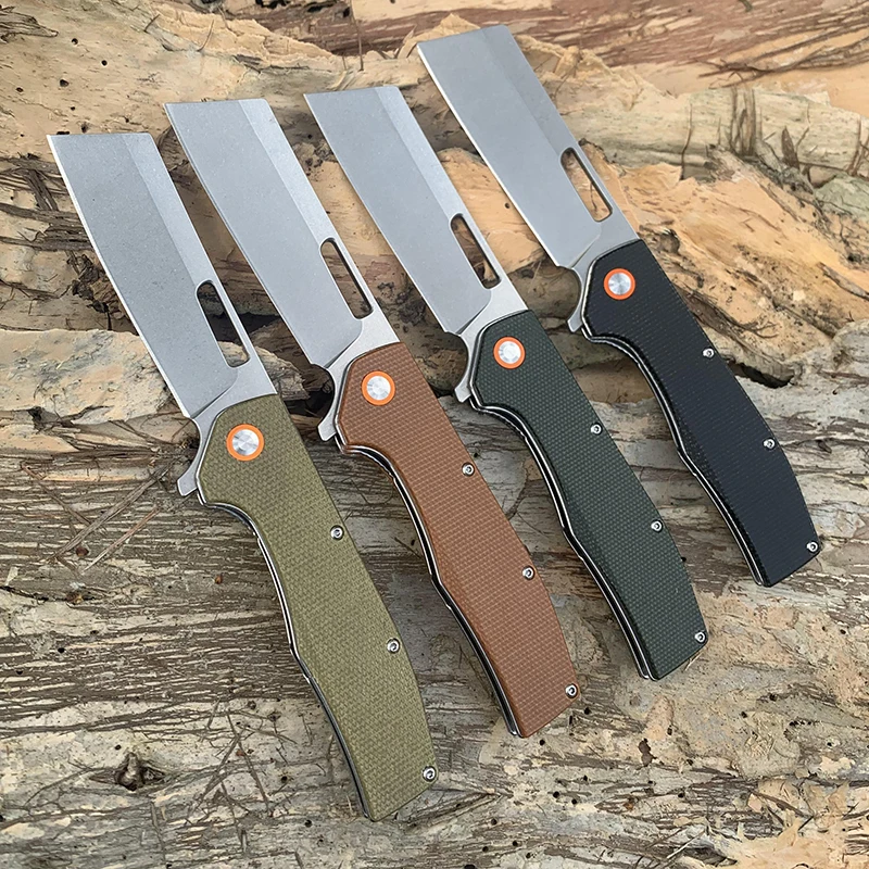 Tunafire GT955 flipper Ball Bearing Folding Knife Micarta handle D2 steel blade Outdoor Camping Survival Hunting Knife edc tool
Tunafire GT955 flipper Ball Bearing Folding Knife Micarta handle D2 steel blade Outdoor Camping Survival Hunting Knife edc tool