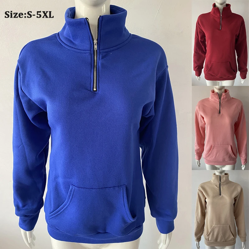 Осенний женский модный однотонный свитер, пуловер с длинным рукавом, свободные рубашки, свитер на молнии, Повседневный пуловер с карманами, ...
Осенний женский модный однотонный свитер, пуловер с длинным рукавом, свободные рубашки, свитер на молнии, Повседневный пуловер с карманами, ...