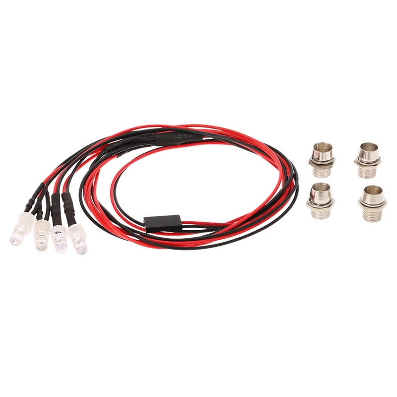 4 LED Lights Kit 2 White 2 Red for 1/10 1/8 Traxxas HSP Redcat RC4WD with RC Cars Spare Parts Differential Gear
4 LED Lights Kit 2 White 2 Red for 1/10 1/8 Traxxas HSP Redcat RC4WD with RC Cars Spare Parts Differential Gear