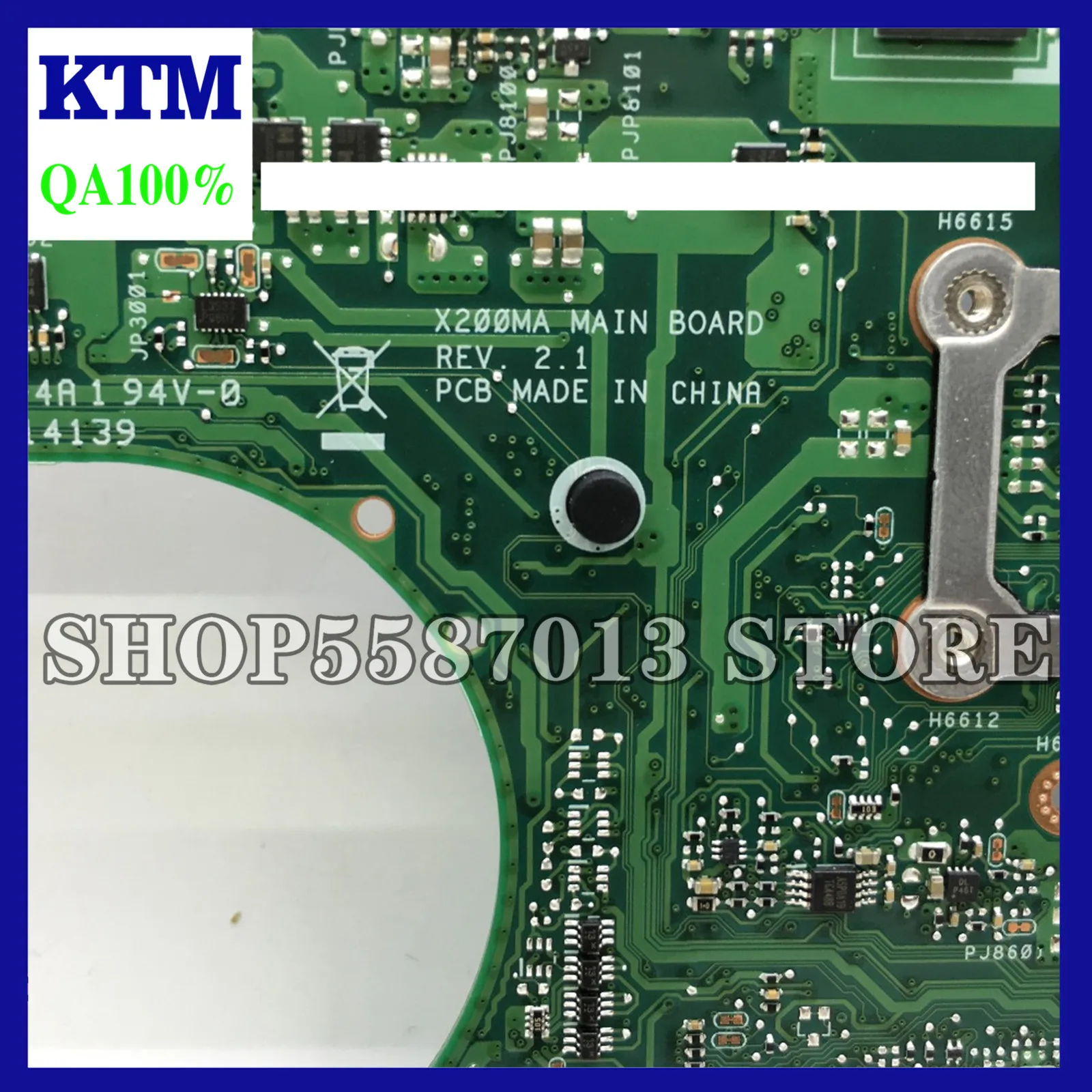 KEFU X200MA For ASUS F200MA X200MA Laptop Motherboard N3530/N3520 CPU 2GB MEMORY motherboard REV2.1 Test 
KEFU X200MA For ASUS F200MA X200MA Laptop Motherboard N3530/N3520 CPU 2GB MEMORY motherboard REV2.1 Test