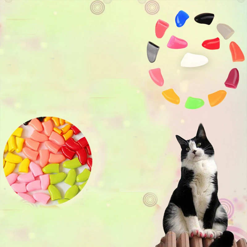20Pcs Fashion Cat Nail Caps Dog Cat Claw Covers Manicure Soft Silicone Protector Pet Supplies Kitten Nail Care Multi sizes
20Pcs Fashion Cat Nail Caps Dog Cat Claw Covers Manicure Soft Silicone Protector Pet Supplies Kitten Nail Care Multi sizes
