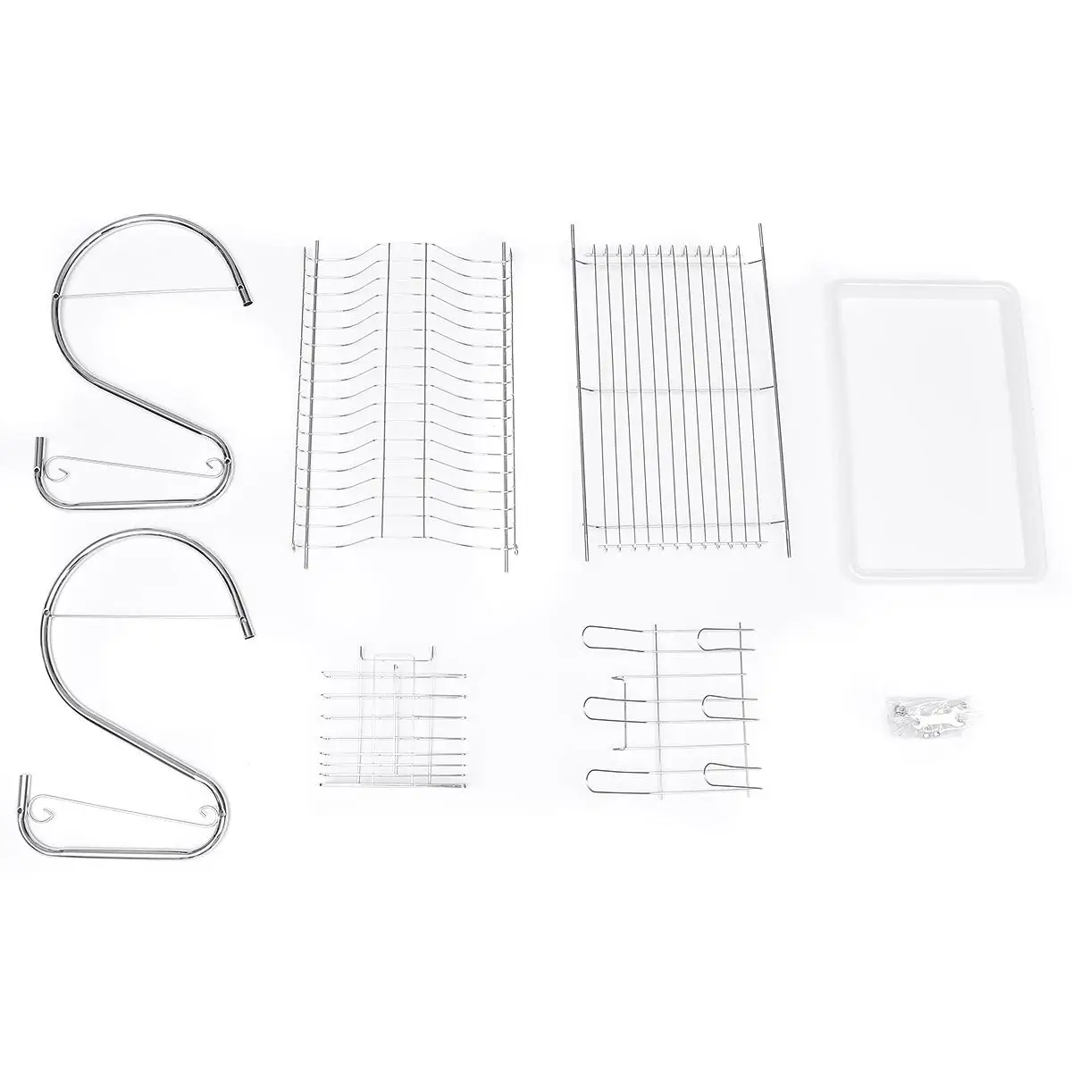 2 Tiers Dish Drying Rack Holder Basket Stainless Steel Home Washing Kitchen Sink Dish Drainer Plates Bowls Drying Rack Organizer
2 Tiers Dish Drying Rack Holder Basket Stainless Steel Home Washing Kitchen Sink Dish Drainer Plates Bowls Drying Rack Organizer