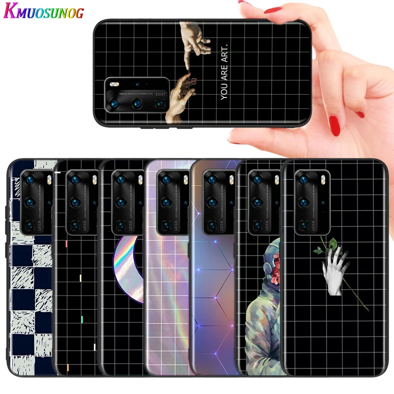 For Huawei P40 P30 P20 Pro Lite E Plus 5G Bright Black Phone Case Black white checkered stripe For Huawei P10 P9 P8 Lite Cover
For Huawei P40 P30 P20 Pro Lite E Plus 5G Bright Black Phone Case Black white checkered stripe For Huawei P10 P9 P8 Lite Cover