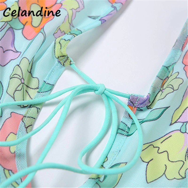 Celandine Summer Beach Casual Floral Print Halter Bandage Fashion Skinny Bodysuit Top Sexy Sleevless Club Mesh Backless Bodysuit
Celandine Summer Beach Casual Floral Print Halter Bandage Fashion Skinny Bodysuit Top Sexy Sleevless Club Mesh Backless Bodysuit