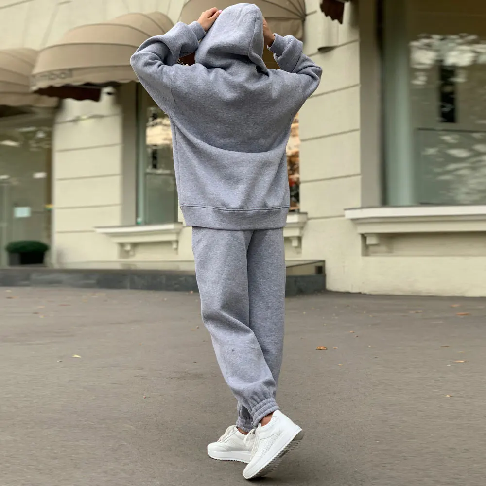 ZOTTSOZ Casual Solid Color Hooded Sweatshirts Two Piece Suits Women Loose Sweatpants Hoodies Harajuku Streetwear Sports Suits
ZOTTSOZ Casual Solid Color Hooded Sweatshirts Two Piece Suits Women Loose Sweatpants Hoodies Harajuku Streetwear Sports Suits