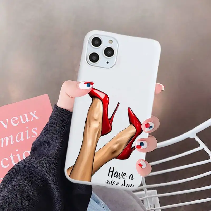 Fashion Girls High Heels Shoes Coffee Phone Case Candy Color for iPhone 6 7 8 11 12 s mini pro X XS XR MAX Plus
Fashion Girls High Heels Shoes Coffee Phone Case Candy Color for iPhone 6 7 8 11 12 s mini pro X XS XR MAX Plus