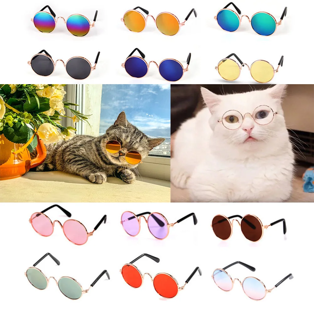 Lovely Pet Cat Glasses Dog Glasses Pet Products Cat Toy Dog Sunglasses Photos Props Pet Accessoires Round Glasses
Lovely Pet Cat Glasses Dog Glasses Pet Products Cat Toy Dog Sunglasses Photos Props Pet Accessoires Round Glasses