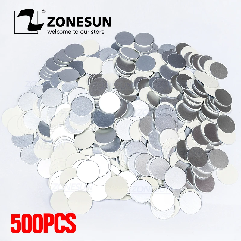 ZONESUN Induction Sealing Customized Size Plastic Laminated Aluminum Foil Lid Liners 500pcs for PP PET PVC PS ABS Glass Bottles
ZONESUN Induction Sealing Customized Size Plastic Laminated Aluminum Foil Lid Liners 500pcs for PP PET PVC PS ABS Glass Bottles