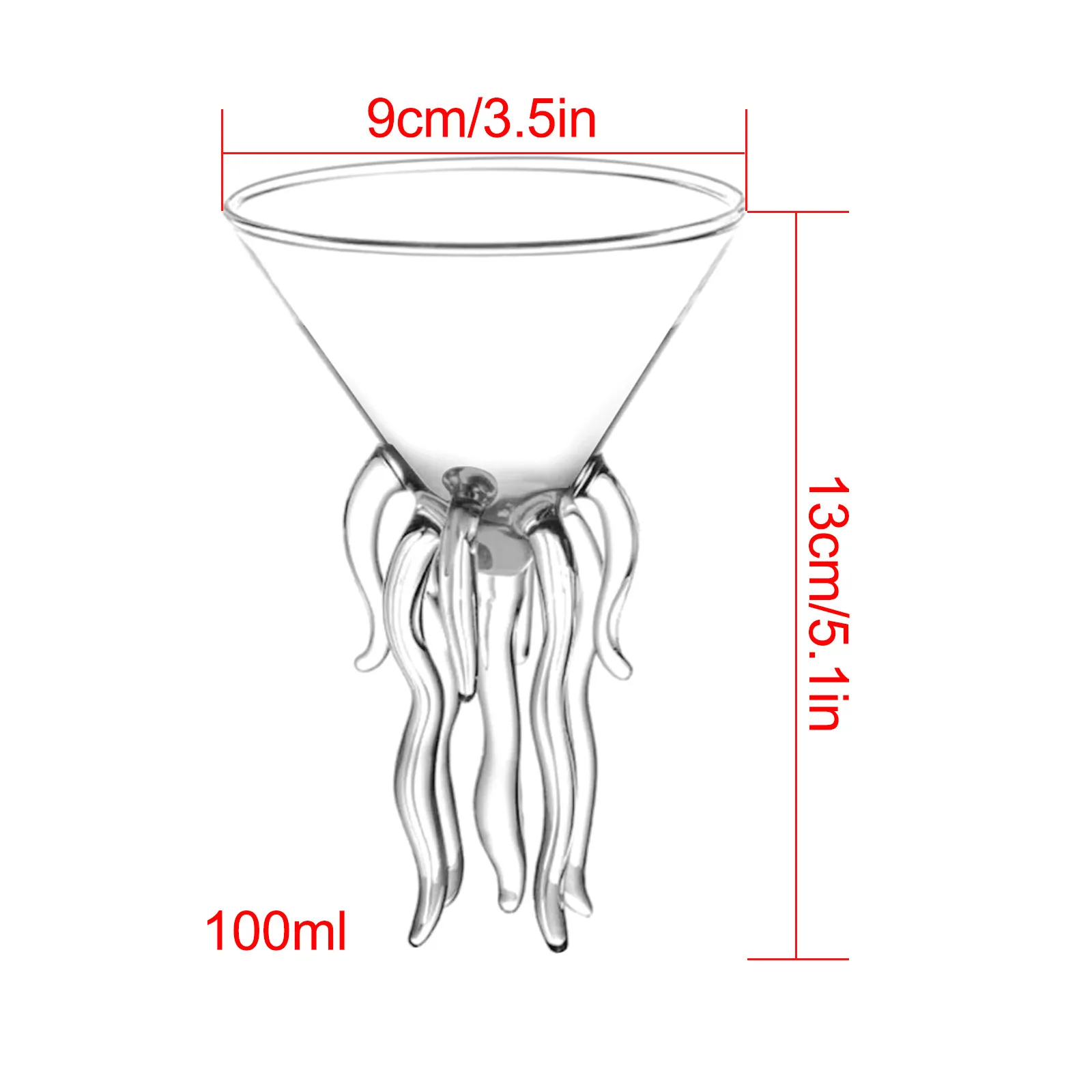 Chic Octopus Tentacle Glass Goblet Transparent Jellyfish Cup Whiskey Cocktail Champagne Juice Wine Goblet
Chic Octopus Tentacle Glass Goblet Transparent Jellyfish Cup Whiskey Cocktail Champagne Juice Wine Goblet