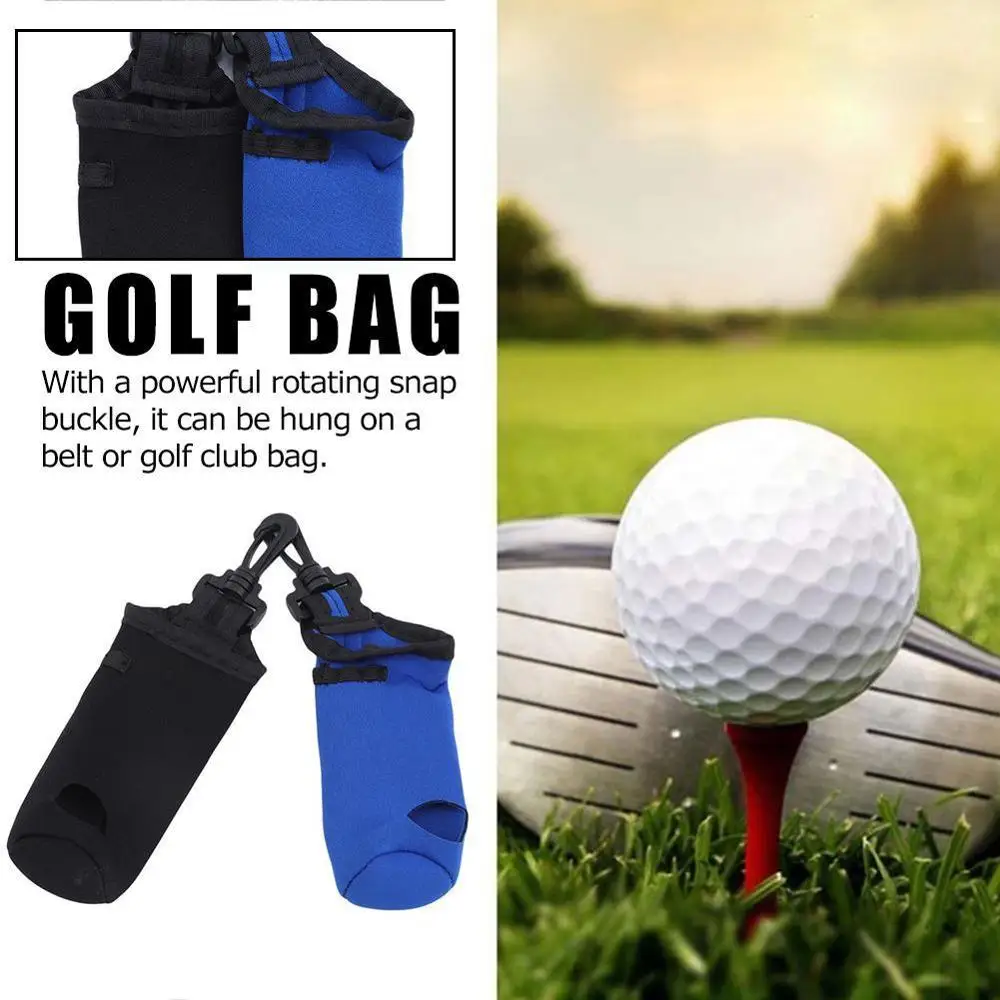 Портативная маленькая сумка для мяча гольфа держатель тройников чехол хранения