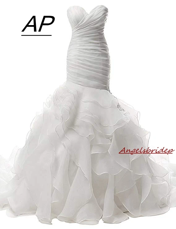 Angelsbridep Ball Gown Natural Mermaid Wedding Dresses 2021 Beaded Long Bridal Gowns Sexy Ruffles Wedding Dress Vestido De Noiva
Angelsbridep Ball Gown Natural Mermaid Wedding Dresses 2021 Beaded Long Bridal Gowns Sexy Ruffles Wedding Dress Vestido De Noiva