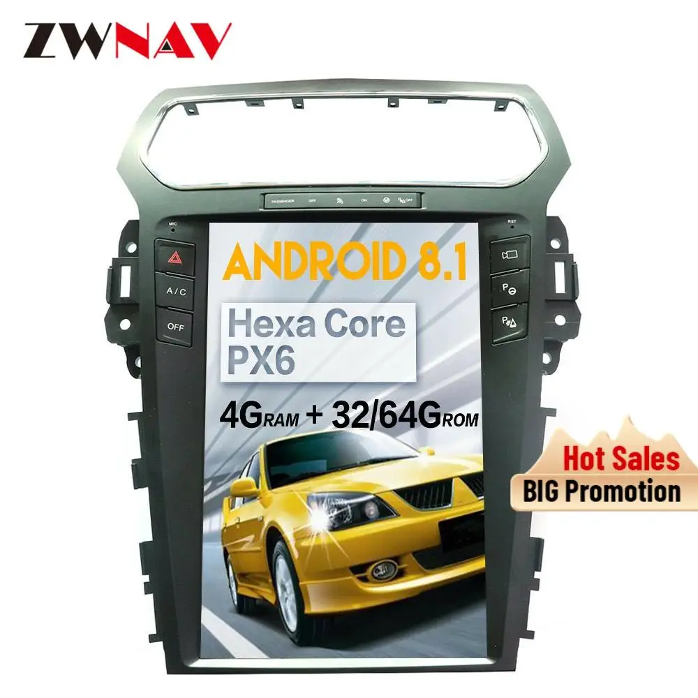 PX6 Tesla style Car Multimedia player For FORD Explorer 2011 2012 2013+ Android screen car gps navi radio audio stereo head unit
PX6 Tesla style Car Multimedia player For FORD Explorer 2011 2012 2013+ Android screen car gps navi radio audio stereo head unit
