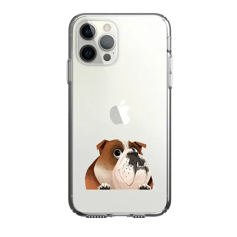 Cartoons Pug Dog lovely Phone Case For Iphone 5 6 7 8 11 12 plus XR X XS SE2020 11/12PRO Max Transparent Cases
Cartoons Pug Dog lovely Phone Case For Iphone 5 6 7 8 11 12 plus XR X XS SE2020 11/12PRO Max Transparent Cases