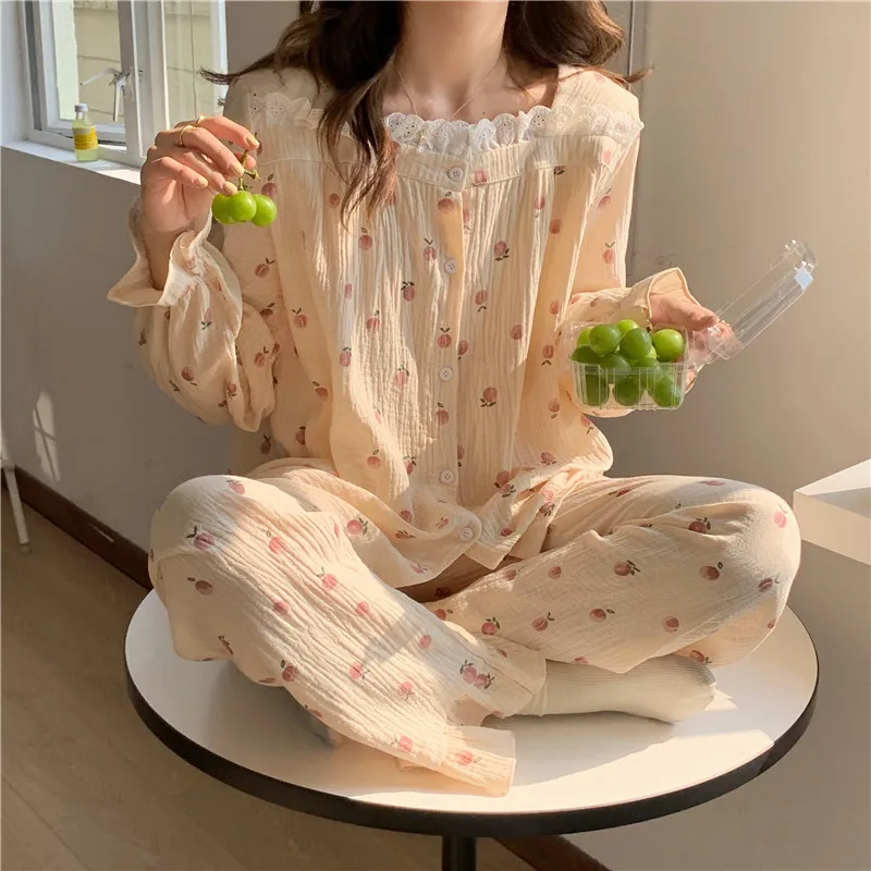 Женский комплект для сна, Пижамный костюм, Женская домашняя одежда, Повседневная Ночная рубашка и брюки из 2 предметов, нижнее белье, одежда ...
Женский комплект для сна, Пижамный костюм, Женская домашняя одежда, Повседневная Ночная рубашка и брюки из 2 предметов, нижнее белье, одежда ...