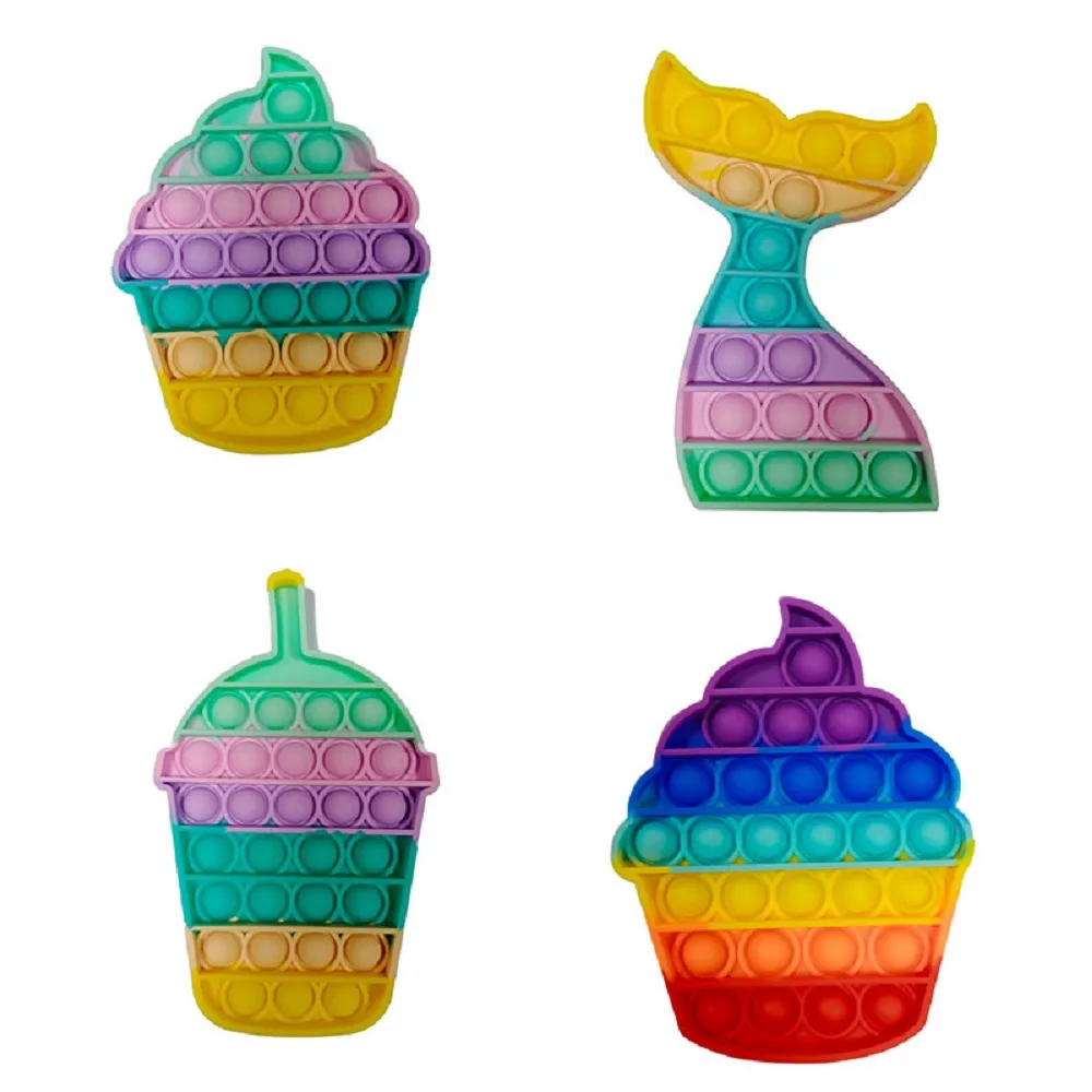 Fidget Toy Cute Ice Cream Push Pop Bubble Pop It Toys for Children Adult Gifts Stress Reliever Silicone Squeeze Board it Game
Fidget Toy Cute Ice Cream Push Pop Bubble Pop It Toys for Children Adult Gifts Stress Reliever Silicone Squeeze Board it Game