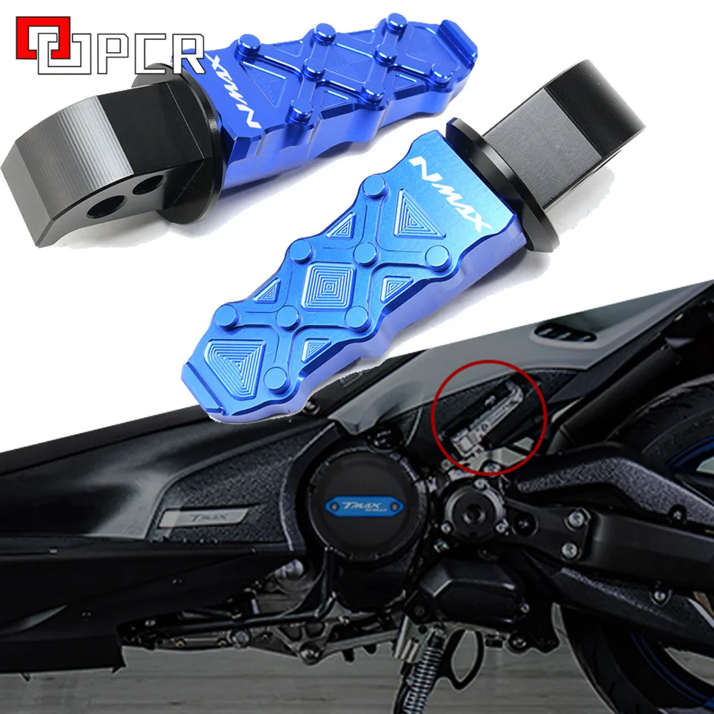 

Motorcycle Rear Foot Pegs Rests Passenger Footrests For Yamaha T-MAX 500 530 TMAX530 SX/DX TMAX 560 XP500 NMAX 155 MT07 MT 07